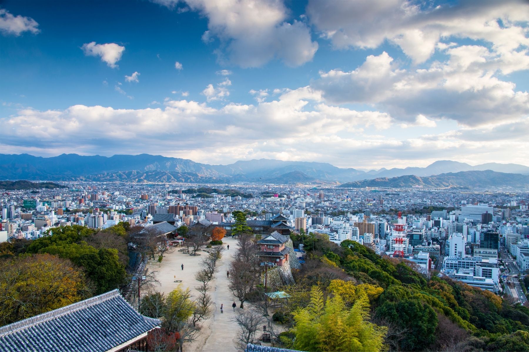 View From Matsuyama Castle